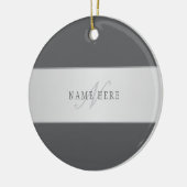 Elegante naam en monogram belettering (of andere t keramisch ornament (Links)