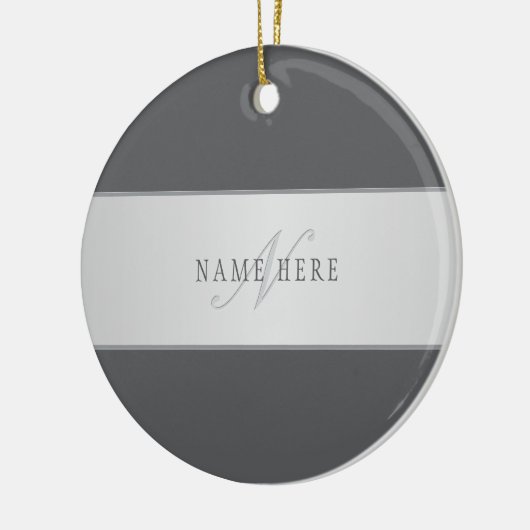 Elegante naam en monogram belettering (of andere t keramisch ornament (Links)