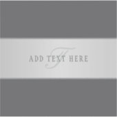 Elegante naam en monogram belettering (of andere t sticker (Voorkant)