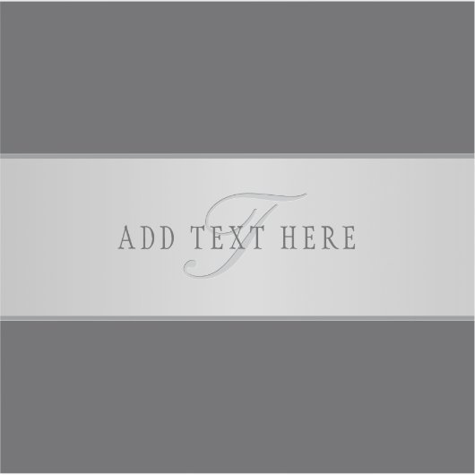 Elegante naam en monogram belettering (of andere t sticker (Voorkant)