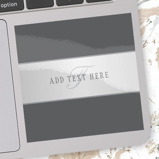 Elegante naam en monogram belettering (of andere t sticker