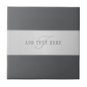 Elegante naam en monogram belettering (of andere t tegeltje (Voorkant)