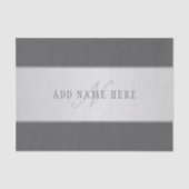 Elegante naam en monogram belettering (of andere t tissuepapier (Voorkant)