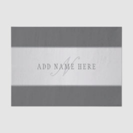 Elegante naam en monogram belettering (of andere t tissuepapier