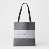 Elegante naam en monogram belettering (of andere t tote bag (Voorkant)