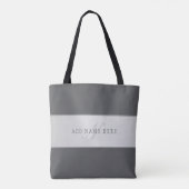 Elegante naam en monogram belettering (of andere t tote bag (Achterkant)