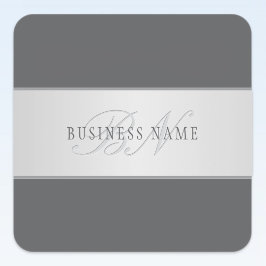 Elegante naam en monogram belettering (of andere t vierkante sticker