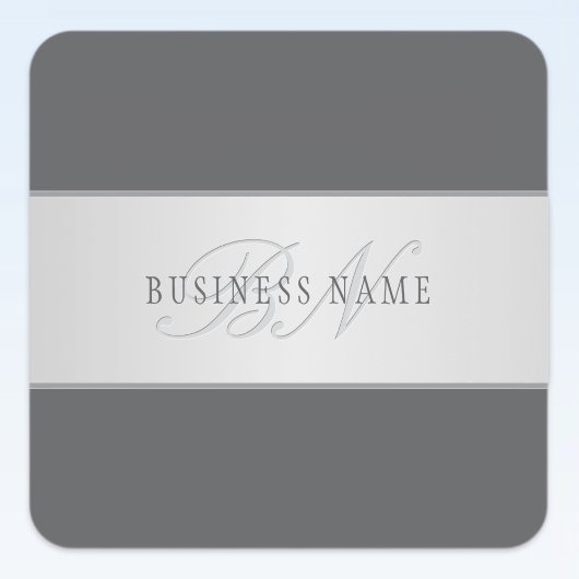 Elegante naam en monogram belettering (of andere t vierkante sticker