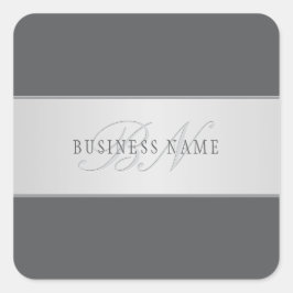 Elegante naam en monogram belettering (of andere t vierkante sticker