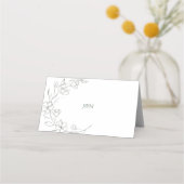 Elegante naam Food Kaart Plaatskaartje (Achterkant)