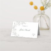 Elegante naam Food Kaart Plaatskaartje (Voorkant)