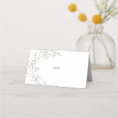 Elegante naam Food Kaart Plaatskaartje (Achterkant)