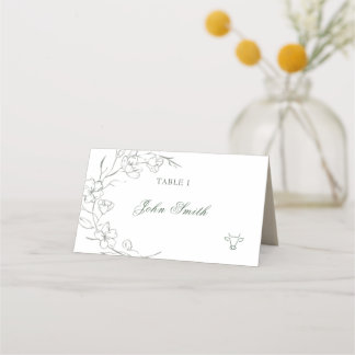 Elegante naam Food Kaart Plaatskaartje