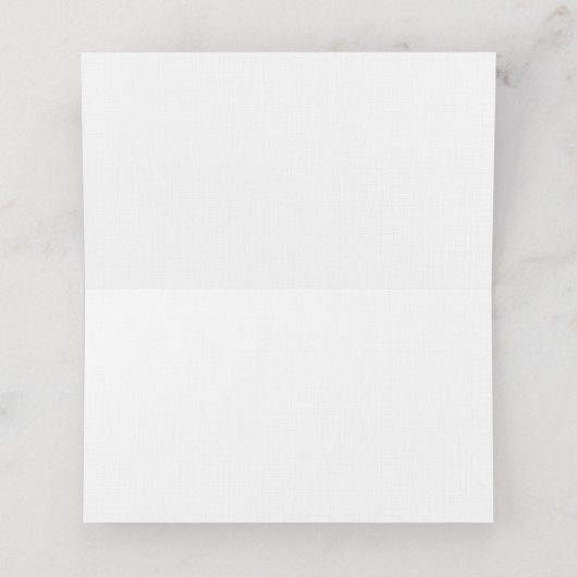 Elegante naam Food Kaart Plaatskaartje (Binnenkant ongevouwen)