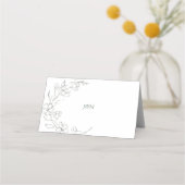 Elegante naam Food Kaart Plaatskaartje (Achterkant)