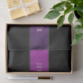 Elegante naam & geïnitialiseerd monogram tissuepapier (Geschenk)