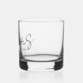 Elegante naam Gepersonaliseerde Proost Whisky Glas (Links)