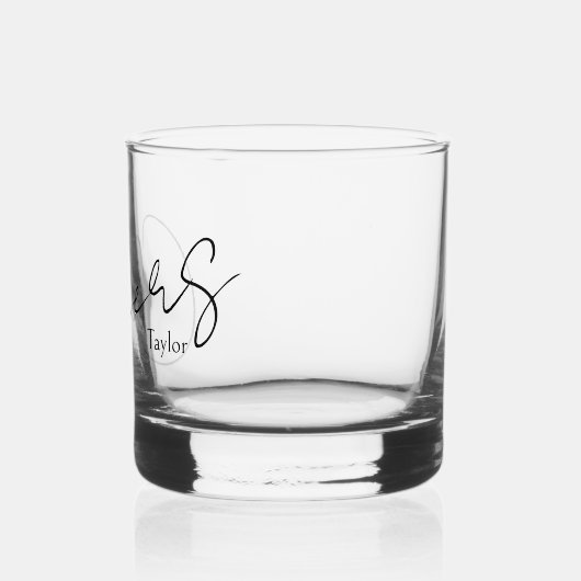 Elegante naam Gepersonaliseerde Proost Whisky Glas (Links)