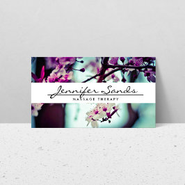 ELEGANTE NAAM met CHERRY BLOSSOMS II Visitekaartje