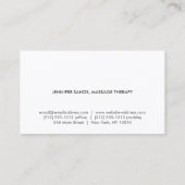 ELEGANTE NAAM met CHERRY BLOSSOMS Visitekaartje (Achterkant)