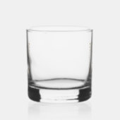 Elegante naam met monogram, gepersonaliseerd whisky glas (Links)