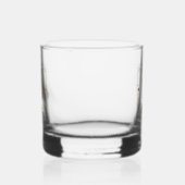 Elegante naam met monogram, gepersonaliseerd whisky glas (Links)