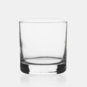 Elegante naam met monogram, gepersonaliseerd whisky glas (Links)