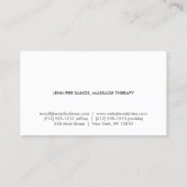 ELEGANTE NAAM met ORCHIDEEËN Visitekaartje (Achterkant)