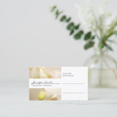 ELEGANTE NAAM met ORCHIDS Afspraakkaart Afsprakenkaartje (Staand voorkant)