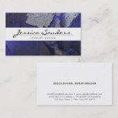 ELEGANTE NAAM met PAARSE EDELSTENEN 2 Visitekaartj Visitekaartje (Voorkant / Achterkant)