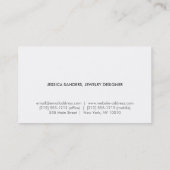 ELEGANTE NAAM met PAARSE EDELSTENEN 2 Visitekaartj Visitekaartje (Achterkant)