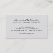 Elegante naam met roze bloemblad I Visitekaartje (Achterkant)