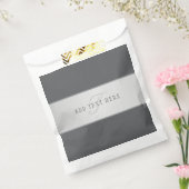 Elegante naam & monogram-lettering (of andere teks bedankzakje (Gezegeld)