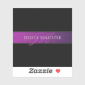 Elegante naam & Monogrammed Initiaal/s Sticker (Vel)