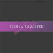 Elegante naam & Monogrammed Initiaal/s Sticker (Voorkant)