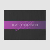 Elegante naam & Monogrammed Initiaal/s Tissuepapier (Voorkant)