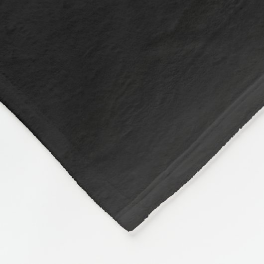 Elegante Naam & Monogrammed Initialen | Zwart & Gr Fleece Deken (Hoek)