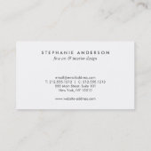 Elegante naam op geschilderde palmbladeren Visitek Visitekaartje (Achterkant)