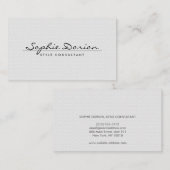 ELEGANTE NAAM OP  PATROON VISITEKAARTJE (Voorkant / Achterkant)