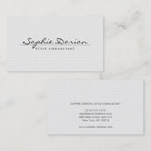 ELEGANTE NAAM OP  PATROON VISITEKAARTJE (Voorkant / Achterkant)