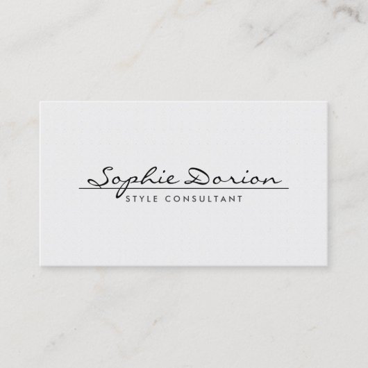 ELEGANTE NAAM OP  PATROON VISITEKAARTJE (Voorkant)