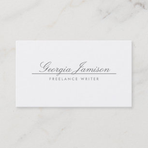 ELEGANTE NAAM op WHITE Designer Visitekaartje