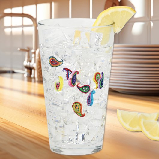 Elegante naam, Papier Gewatteerde Paisleys 16oz Pi Glas