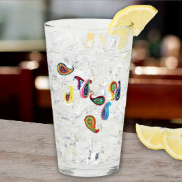 Elegante naam, Papier Gewatteerde Paisleys 16oz Pi Glas