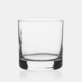 Elegante Naam Persoonlijke Trouw Bruidsjonker Whisky Glas (Links)
