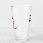 Elegante Naam Quote Papier Gewatteerde Bloemen 16o Glas (Links)