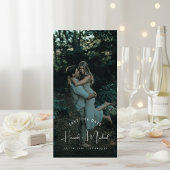 Elegante Naam Schrift Moderne Trouwfoto Boeklegger Save The Date