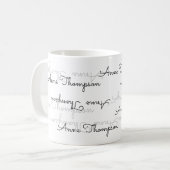 elegante naam typografie koffiemok (Voorkant links)