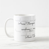 elegante naam typografie koffiemok (Links)