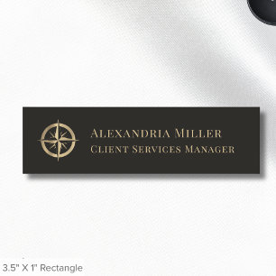 Elegante Naam van de Werknemer Tags met Logo